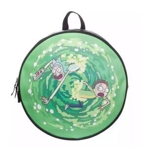 Rick and Morty Backpack Men Adult Boys Portal Circle Back Fun Novelty Travel Bag